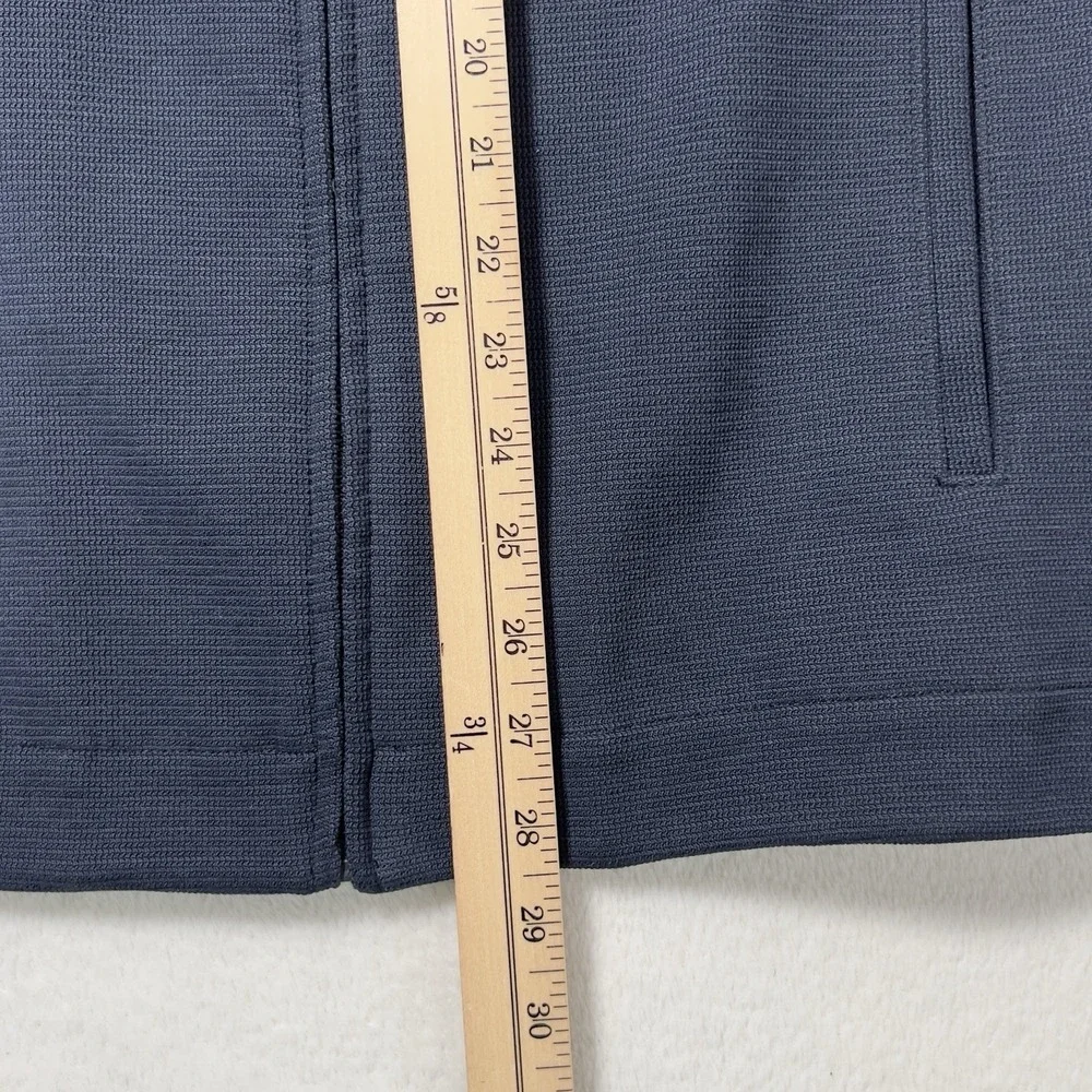 Club‎ Monaco Zip Up Bomber Jacket Mens Sz M Blue Black Colorblock Minimalist